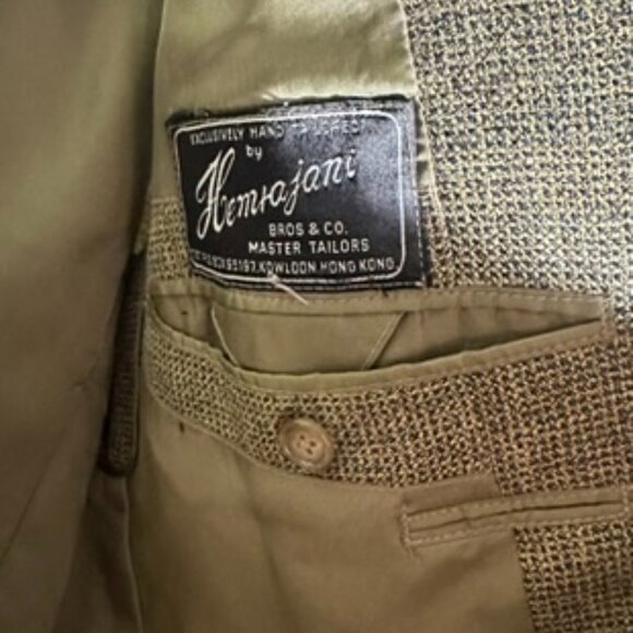 Bespoke Hemrajani Tweed Jacket Sz 42 r - Picture 4 of 6